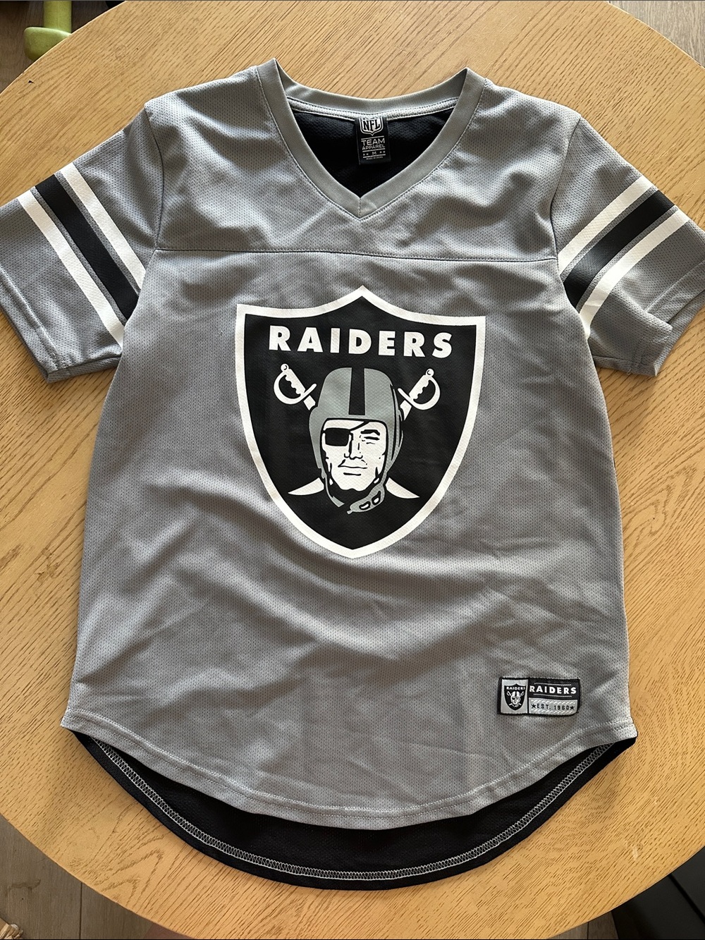NFL Raiders womens Gray Team Jersey medium